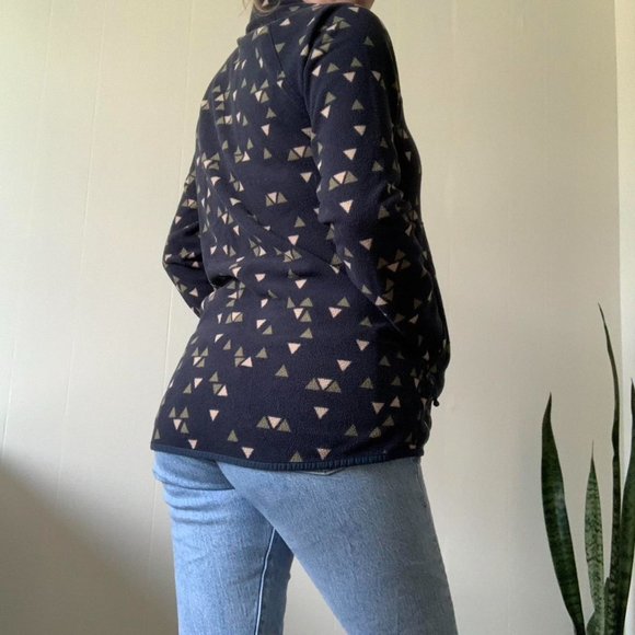 The North Face navy patterned fleece jacket - Picture 4 of 4